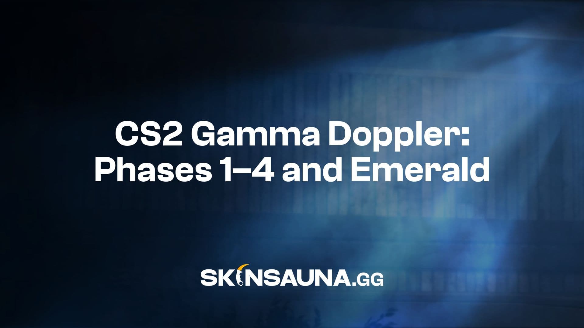 Five M9 Bayonet Gamma Doppler knives side by side: Phase 1–4 and Emerald